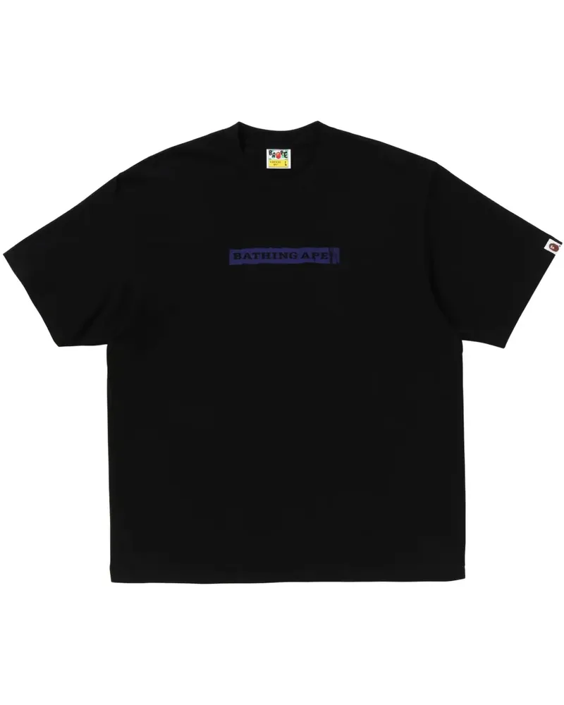BAPE T-Shirt mit Logo-Print - Schwarz Schwarz