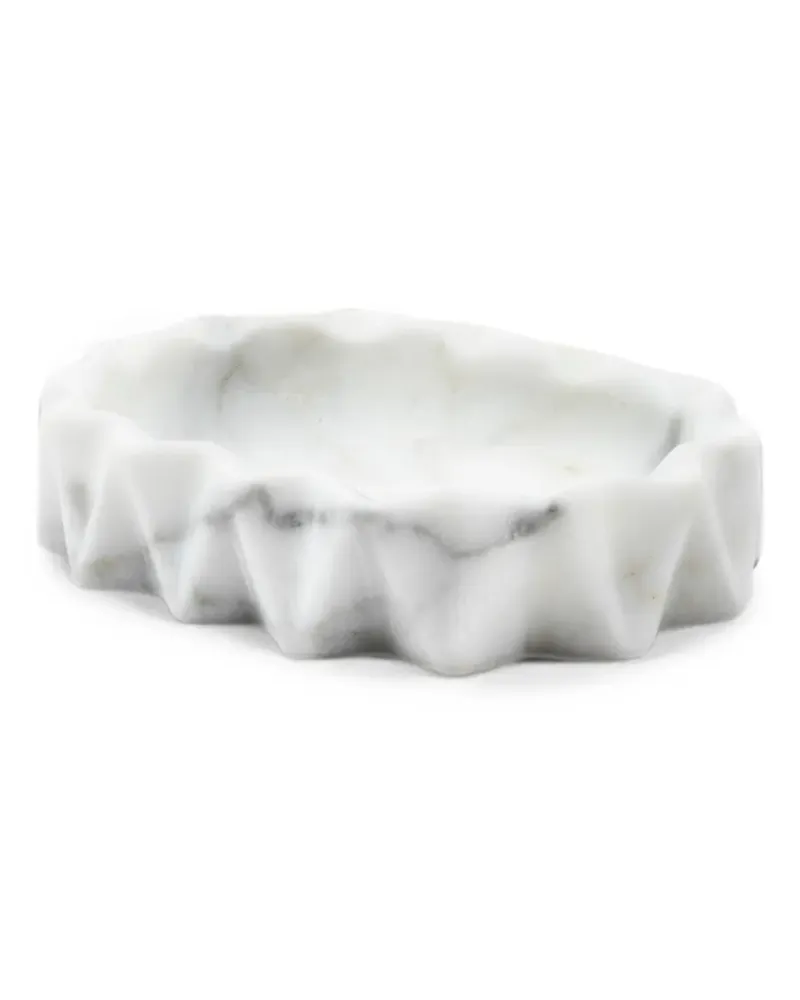 Editions Milano Fold marble soap dish - Weiß Weiß