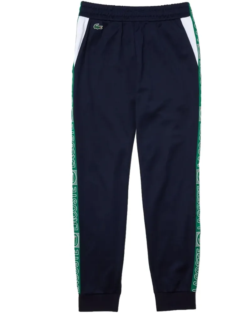Lacoste Navy" Jogginghose mit Logo-Streifen - Blau Blau