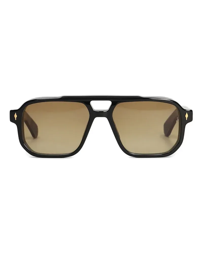 Jacques Marie Mage Evans geometric-frame sunglasses - Schwarz Schwarz
