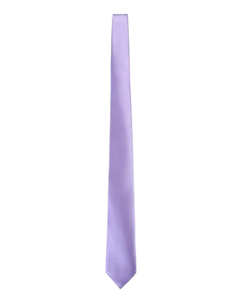 Kiton Seidenkrawatte in Satinoptik - Violett Violett