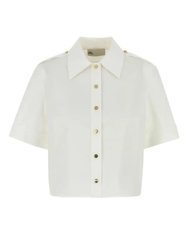 Tory Burch Hemd aus Popeline - Weiß Weiß