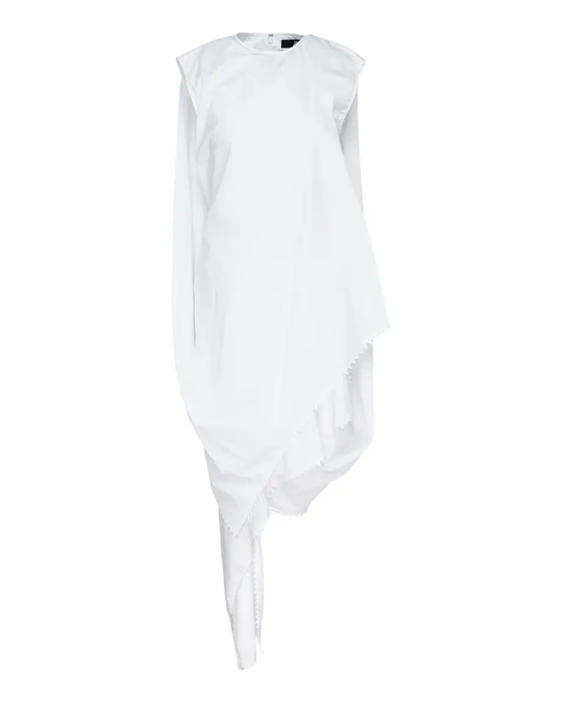Jacquemus La Robe Traversin asymmetric-hem midi dress - Weiß Weiß