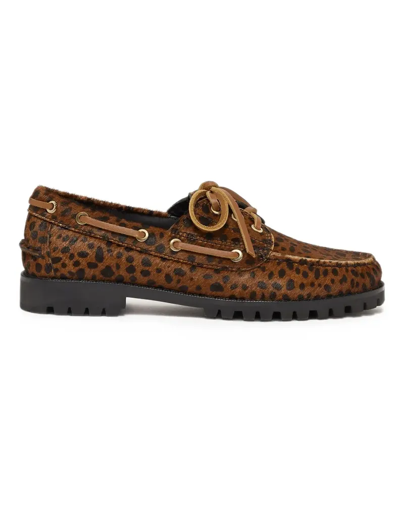G.H. Bass & Co. Mallorie Camp Moc Loafer mit Geparden-Print - Braun Braun