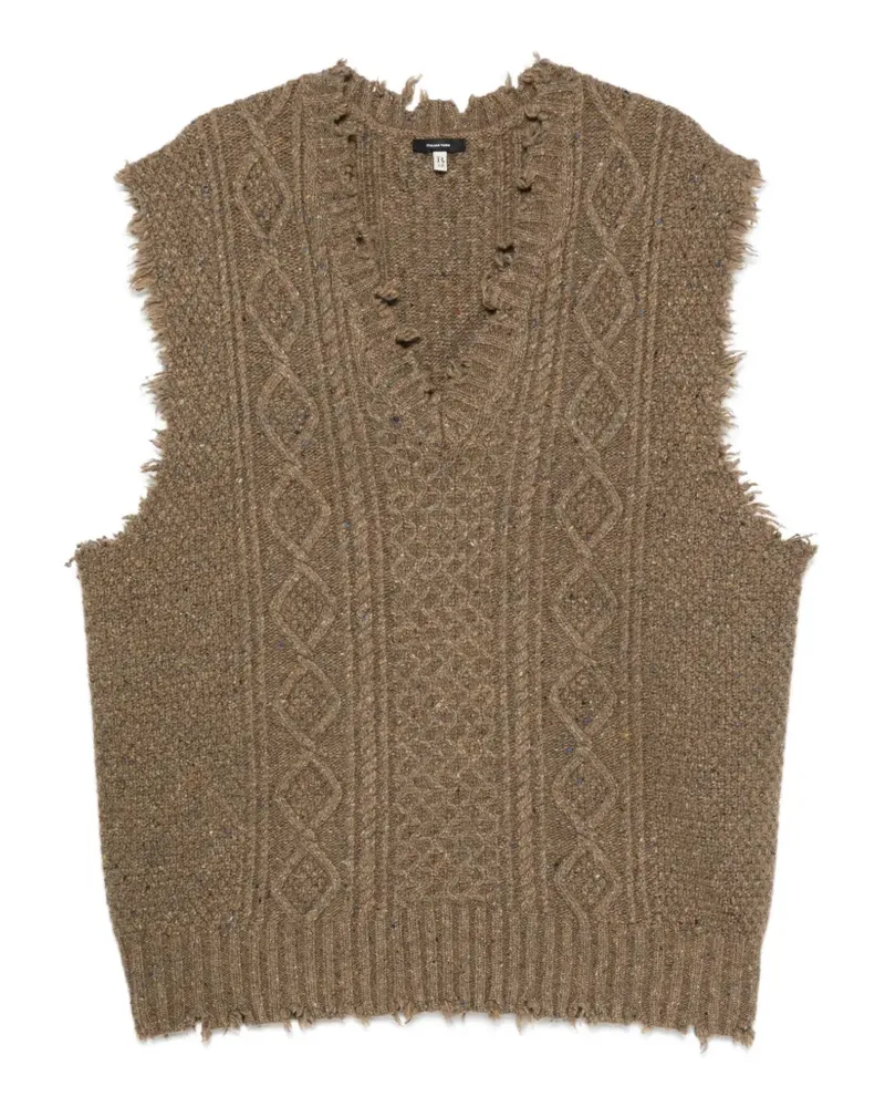 R13 V-neck top - Braun Braun