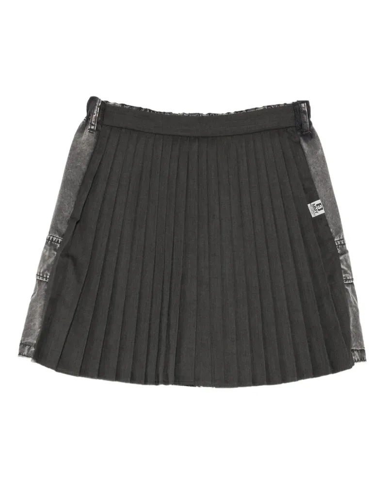 MIHARAYASUHIRO combined skirt cargo shorts - Grau Grau