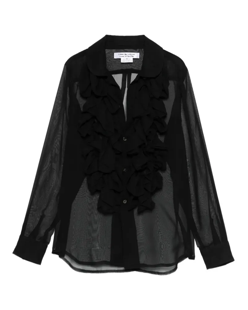 Comme des Garçons ruffled shirt - Schwarz Schwarz