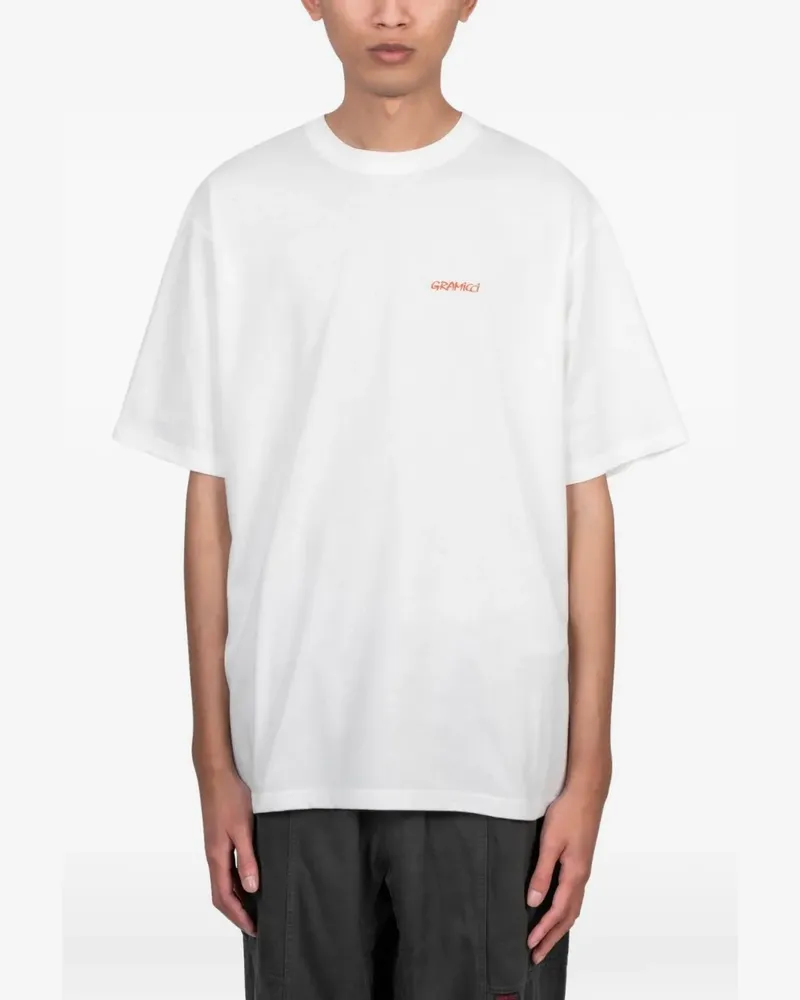 GRAMICCI T-Shirt mit Eisskulptur-Print - Weiß Weiß