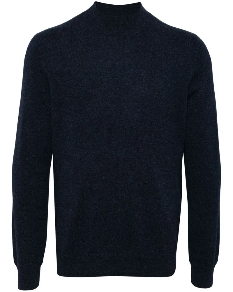 ManOnTheBoon Kaschmirpullover mit Stehkragen - Blau Blau