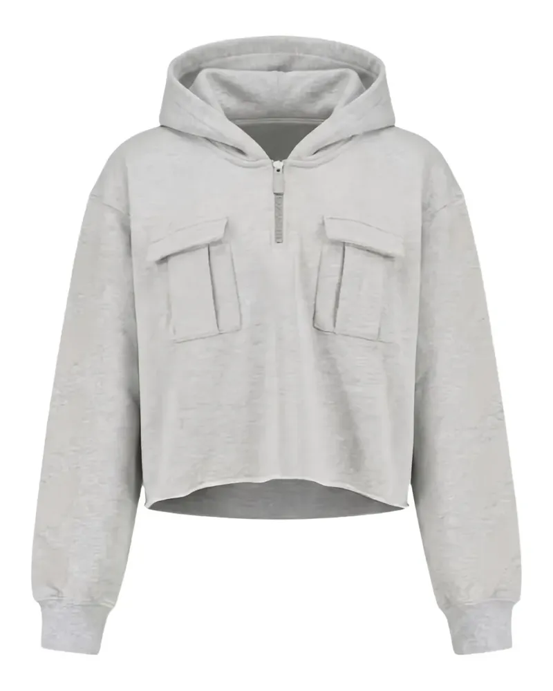 OFF-WHITE graphic-print hoodie - Grau Grau