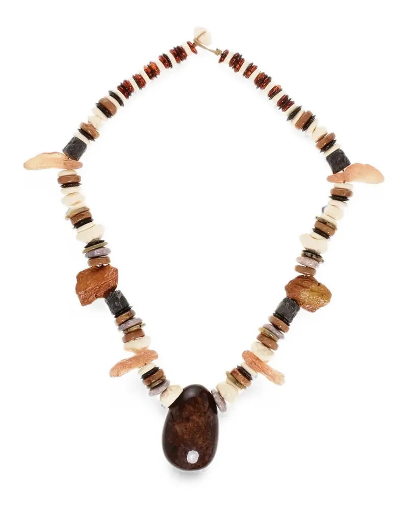 Dsquared2 stone-pendant necklace - Braun Braun