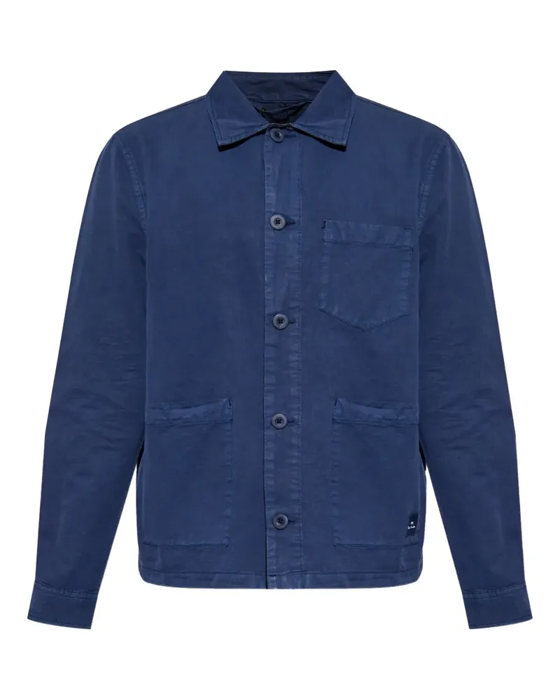 Paul Smith Hemdjacke mit Knopfleiste - Blau Blau