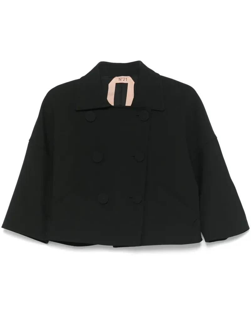 N° 21 Klassische Cabanjacke - Schwarz Schwarz