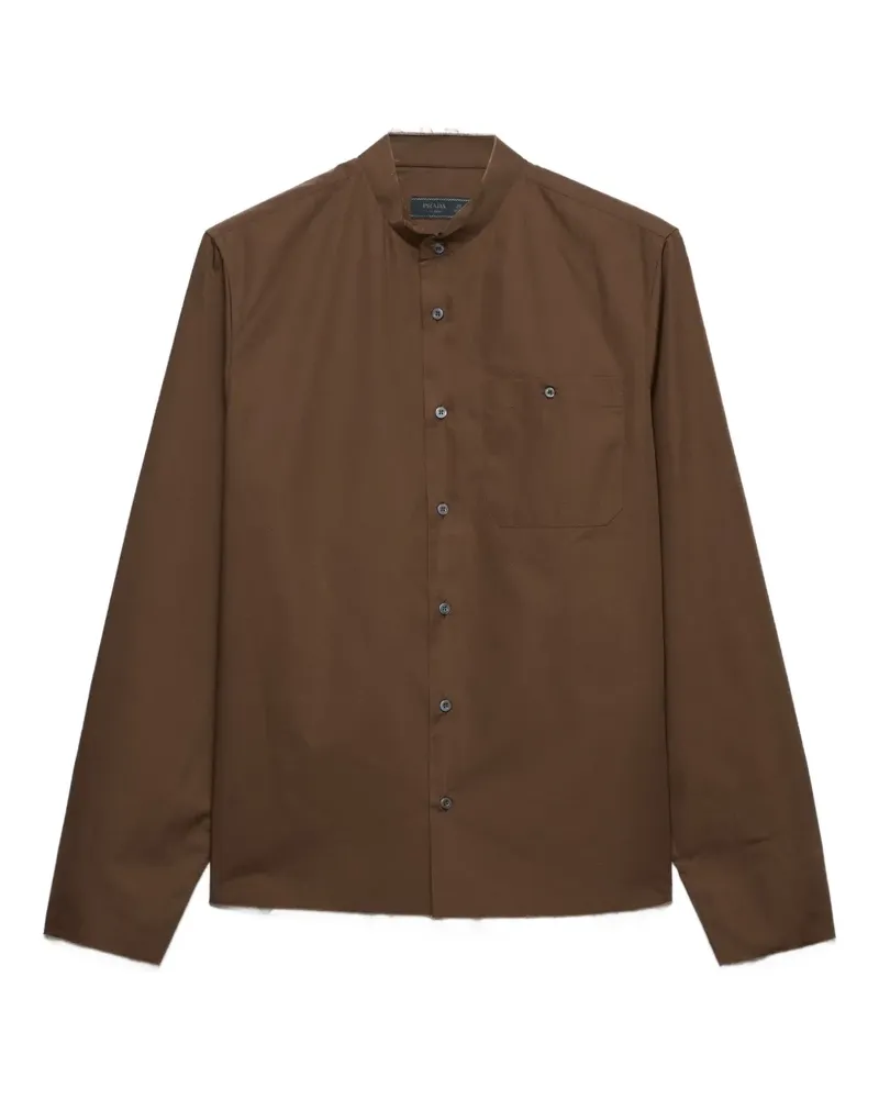 Prada Hemd mit Brusttasche - Braun Braun