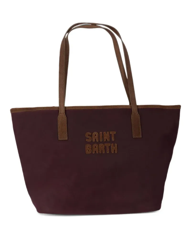 MC2 Saint Barth Mittelgroße City Tote Bag mit Logo-Stickerei - Rot Rot
