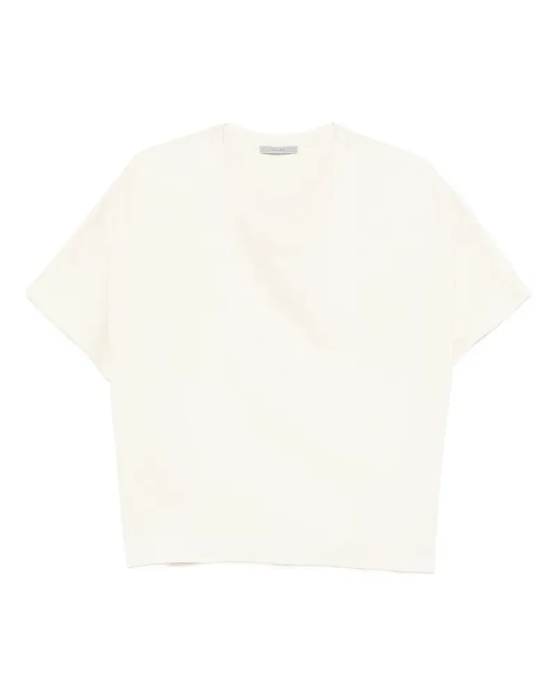 Dušan crew neck top - Nude Nude