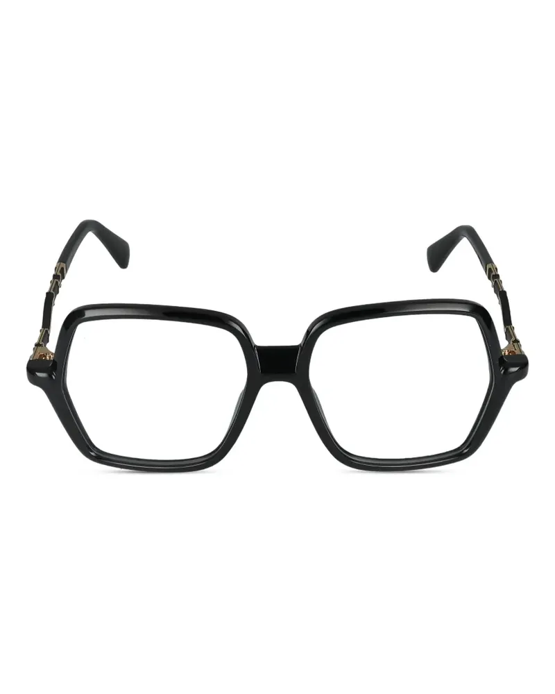CAZAL geometric-frame glasses - Schwarz Schwarz