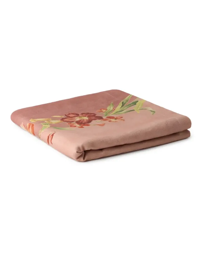 CABANA Ibiscus Colony Tischdecke aus Leinen - Rosa Rosa
