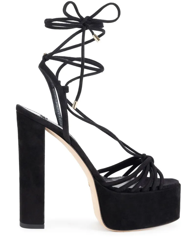 Elisabetta Franchi Sandalen aus Wildleder - Schwarz Schwarz