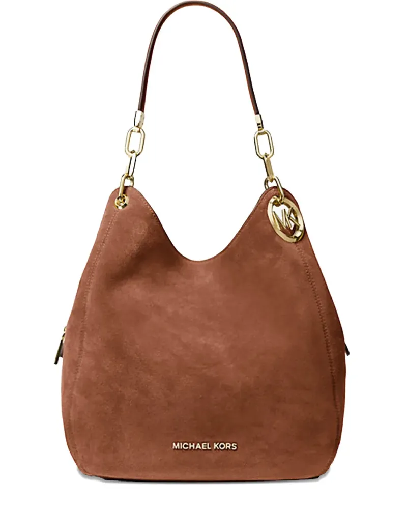Michael Kors Große Lillie Schultertasche mit Kette - Braun Braun