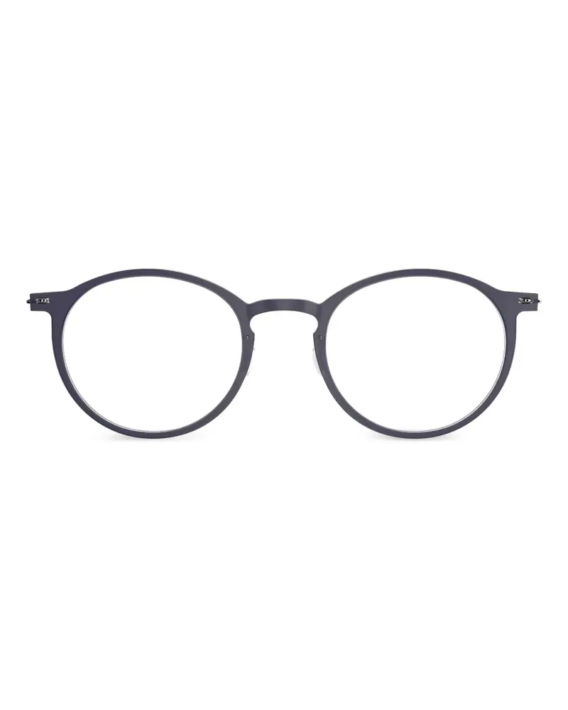 Lindberg N.O.W. 6541 round-frame glasses - Grau Grau