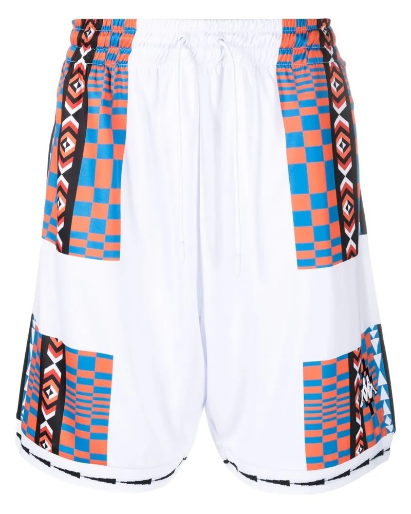 Marcelo Burlon | County of Milan Aop Folk Kappa Joggingshorts - Weiß Weiß
