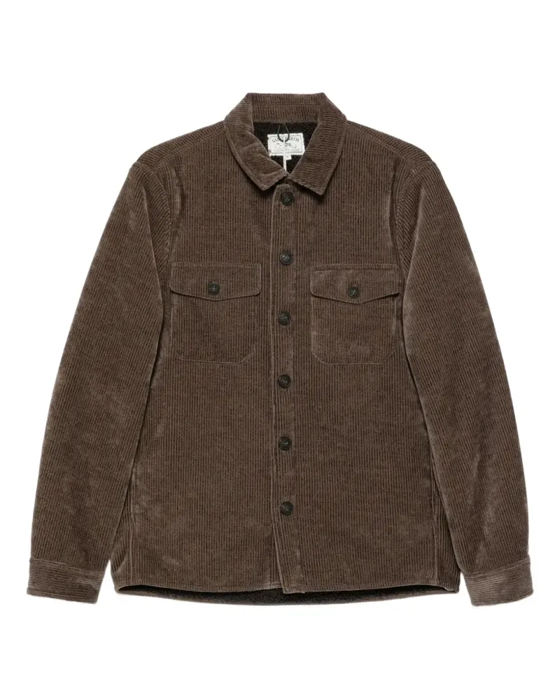 MC2 Saint Barth Landeck corduroy flap-pocket jacket - Braun Braun