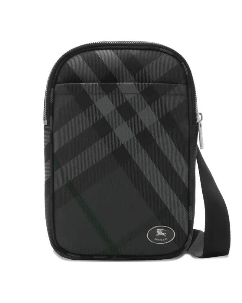 Burberry Grid Gürteltasche - Grau Grau
