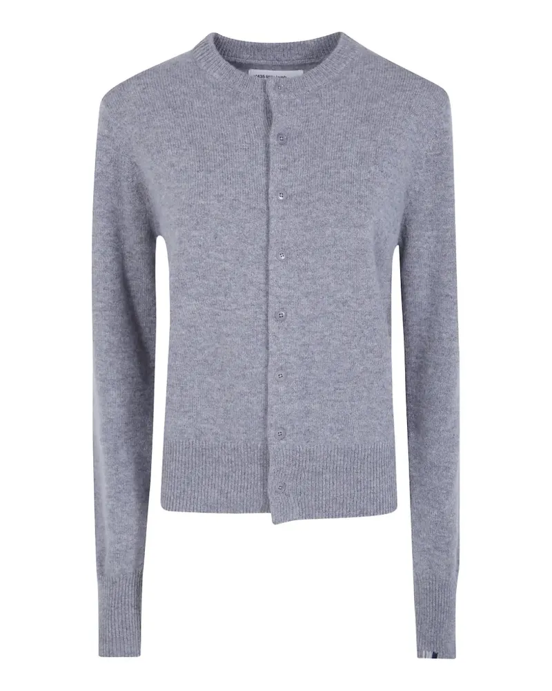 extreme cashmere Cardigan aus Kaschmir mit geripptem Saum - Grau Grau