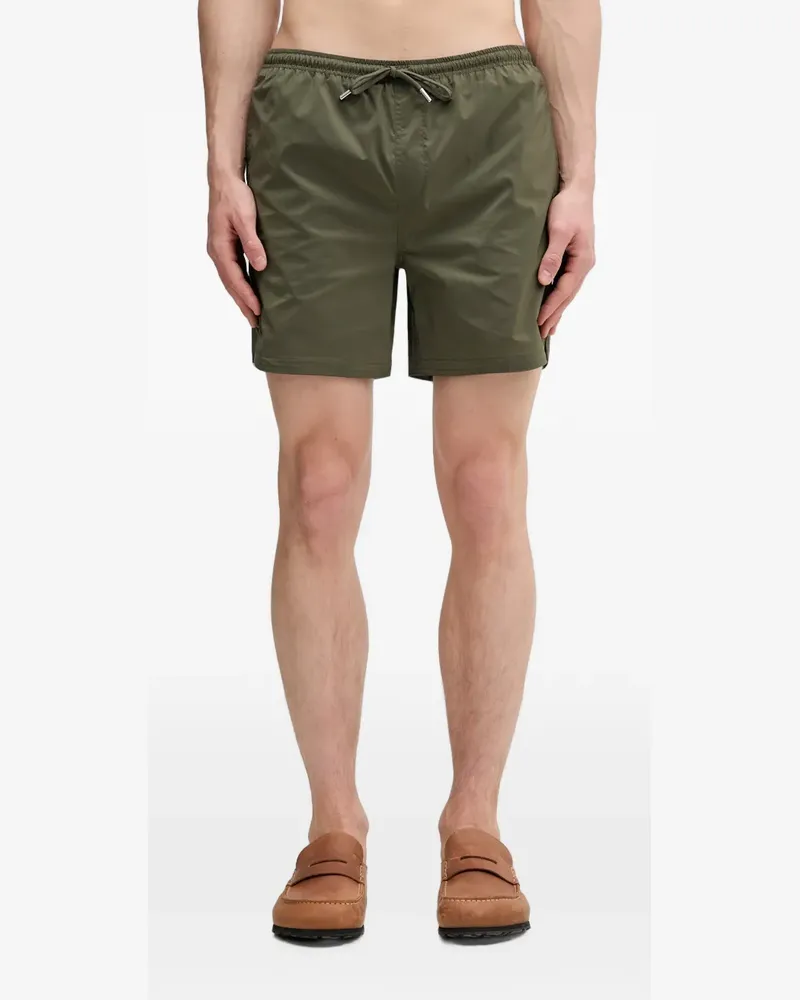 Filling Pieces logo-embroidered drawstring swim shorts - Grün Grün