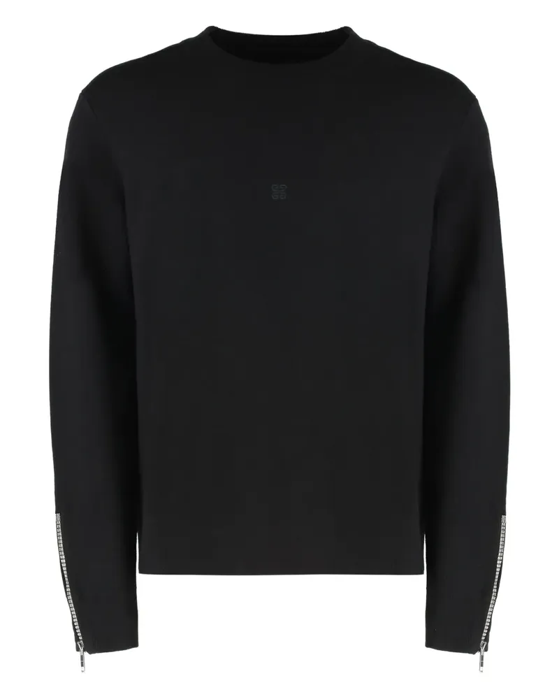 Givenchy Wollpullover mit Reißverschluss - Schwarz Schwarz