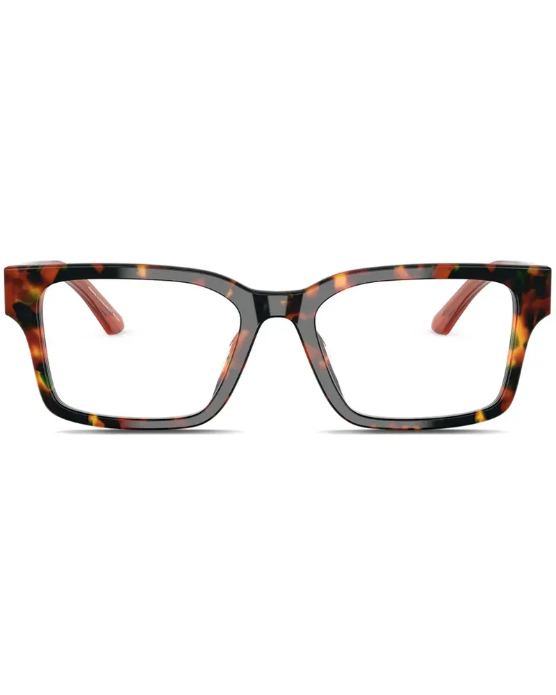 Emporio Armani Brille mit eckigem Gestell - Braun Braun