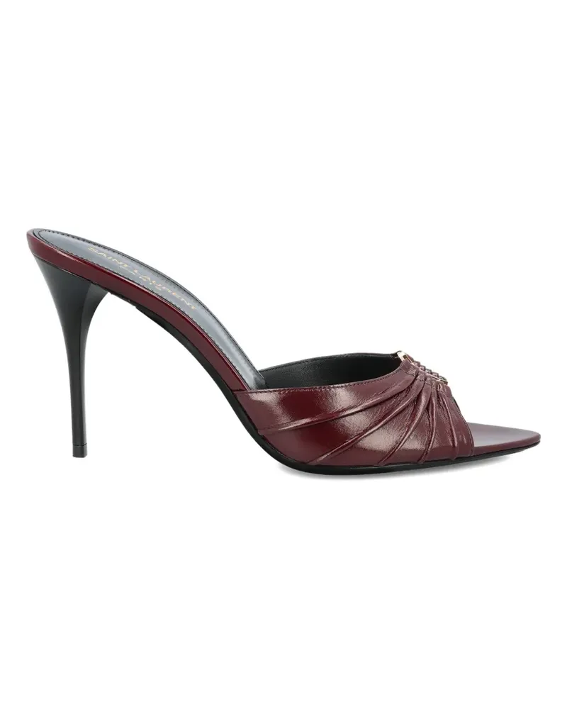 Saint Laurent Sandalen mit überkreuzten Riemen - Rot Rot