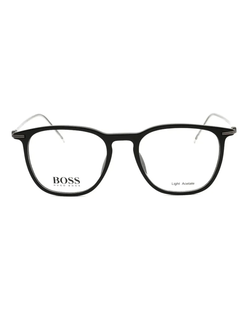 HUGO BOSS Brille mit eckigem Gestell - Schwarz Schwarz