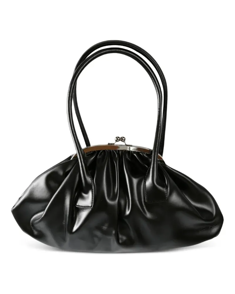 Comme des Garçons pleated-clasp shoulder bag - Schwarz Schwarz