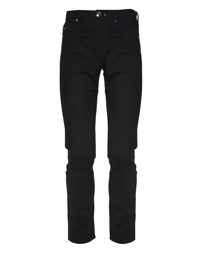 Tramarossa Gerade Jeans mit Reißverschluss - Schwarz Schwarz