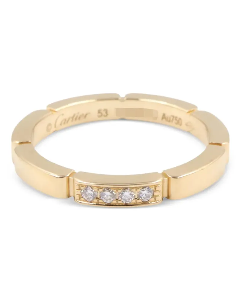 Cartier 2010s Maillon Panthère Ring mit Diamanten - Gold Gold