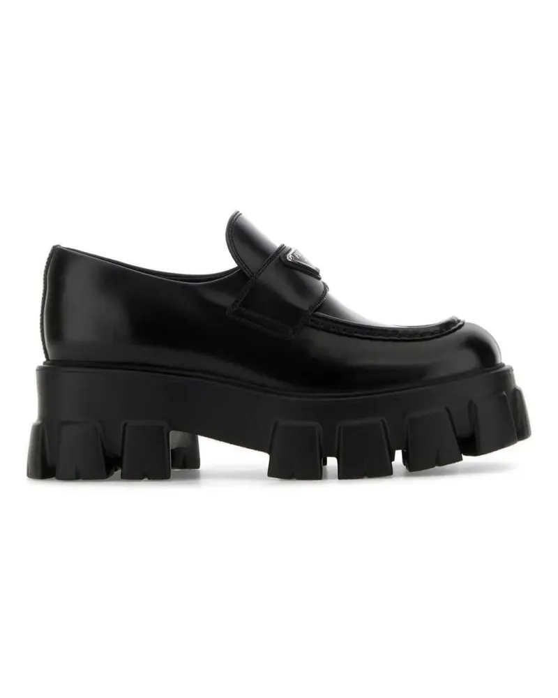 Prada Monolith leather loafers - Schwarz Schwarz