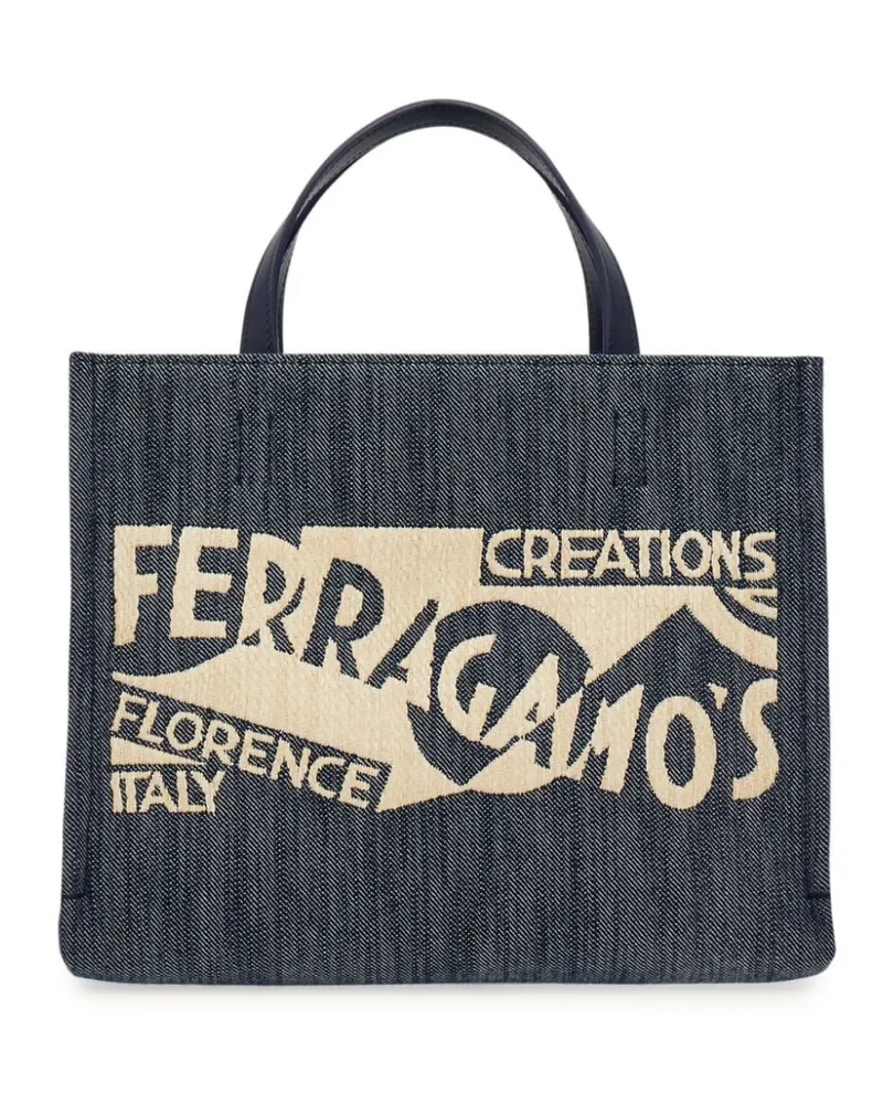 Ferragamo Kleine Venna Handtasche - Blau Blau