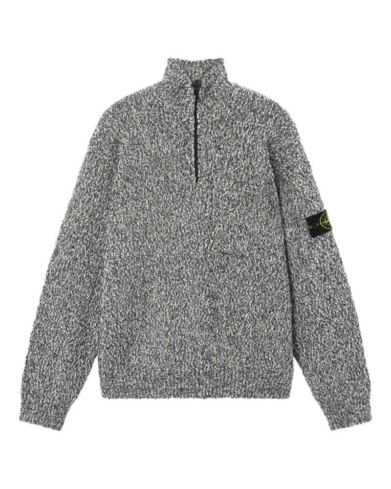 Stone Island Pullover mit Reißverschluss - Schwarz Schwarz