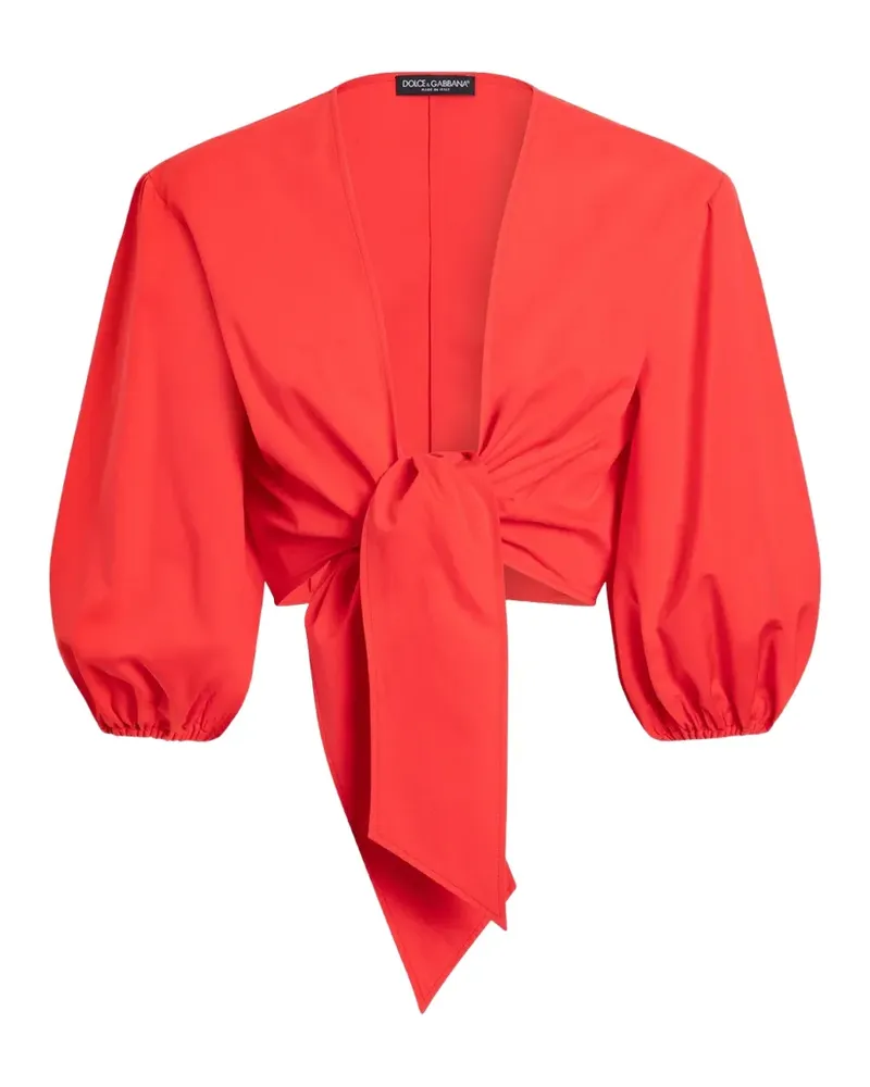 Dolce & Gabbana cotton poplin top - Rot Rot
