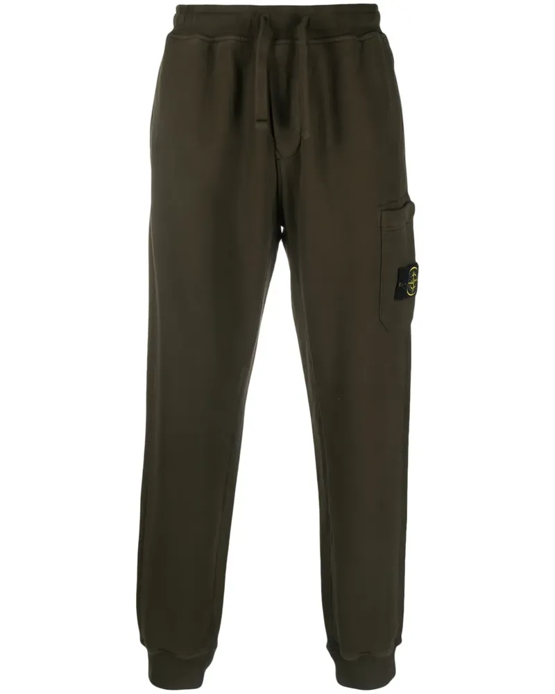 Stone Island Jogginghose mit Kompass-Patch - Grün Grün