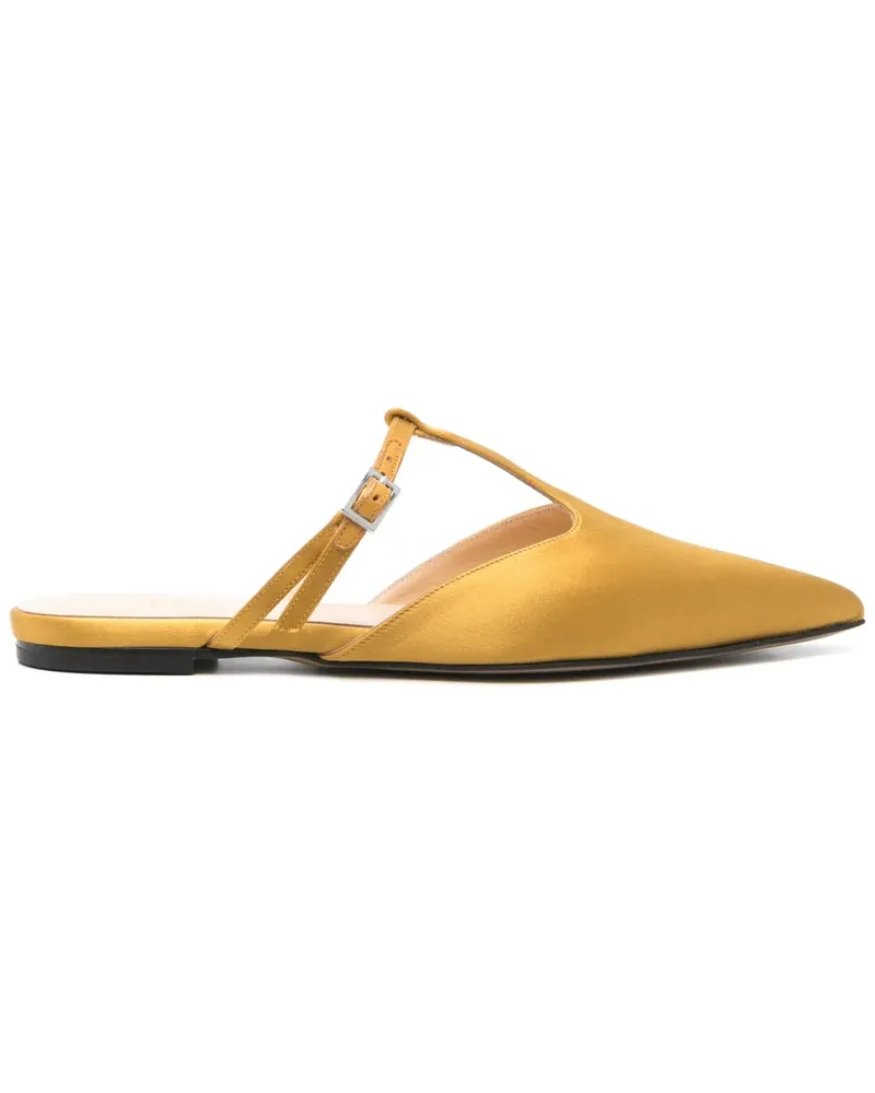 TELA Mules aus Satin - Gelb Gelb