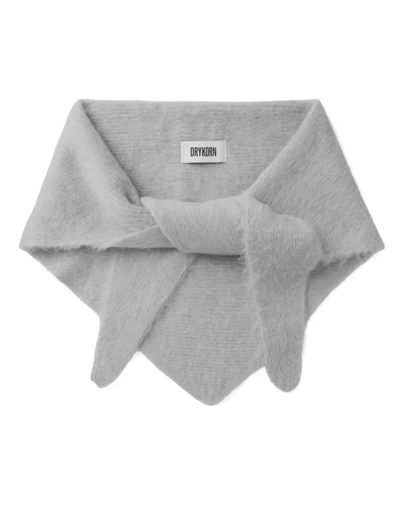Drykorn Tonky brushed triangular scarf - Grau Grau