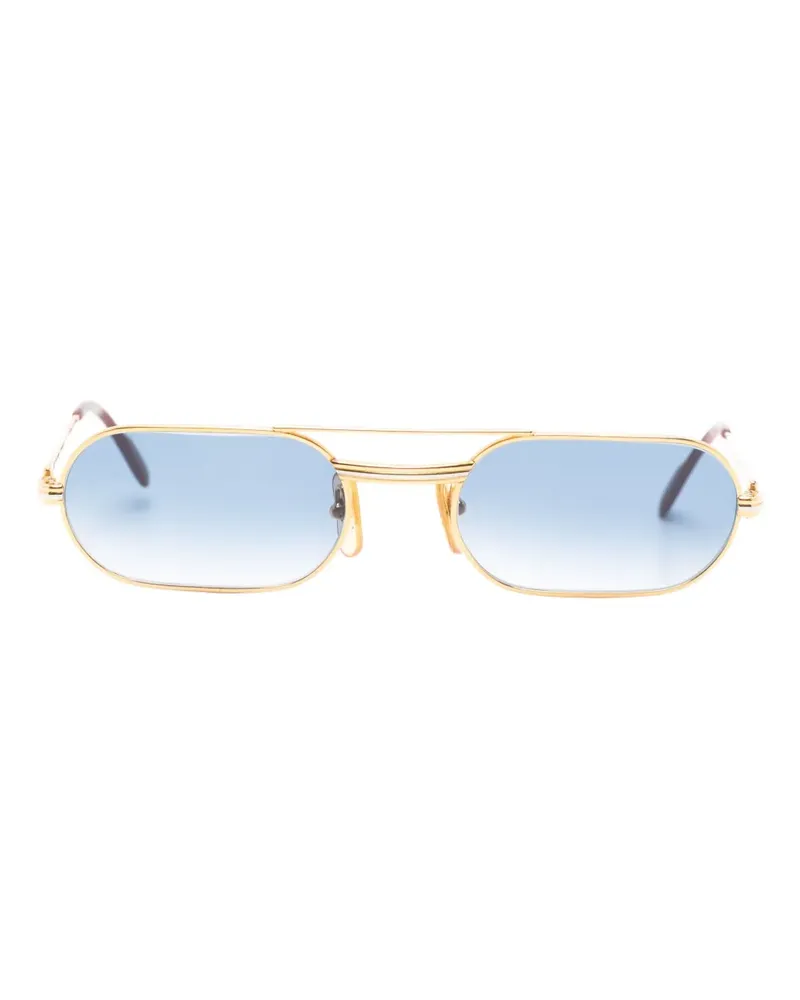 Cartier Sonnenbrille mit ovalem Gestell - Gold Gold