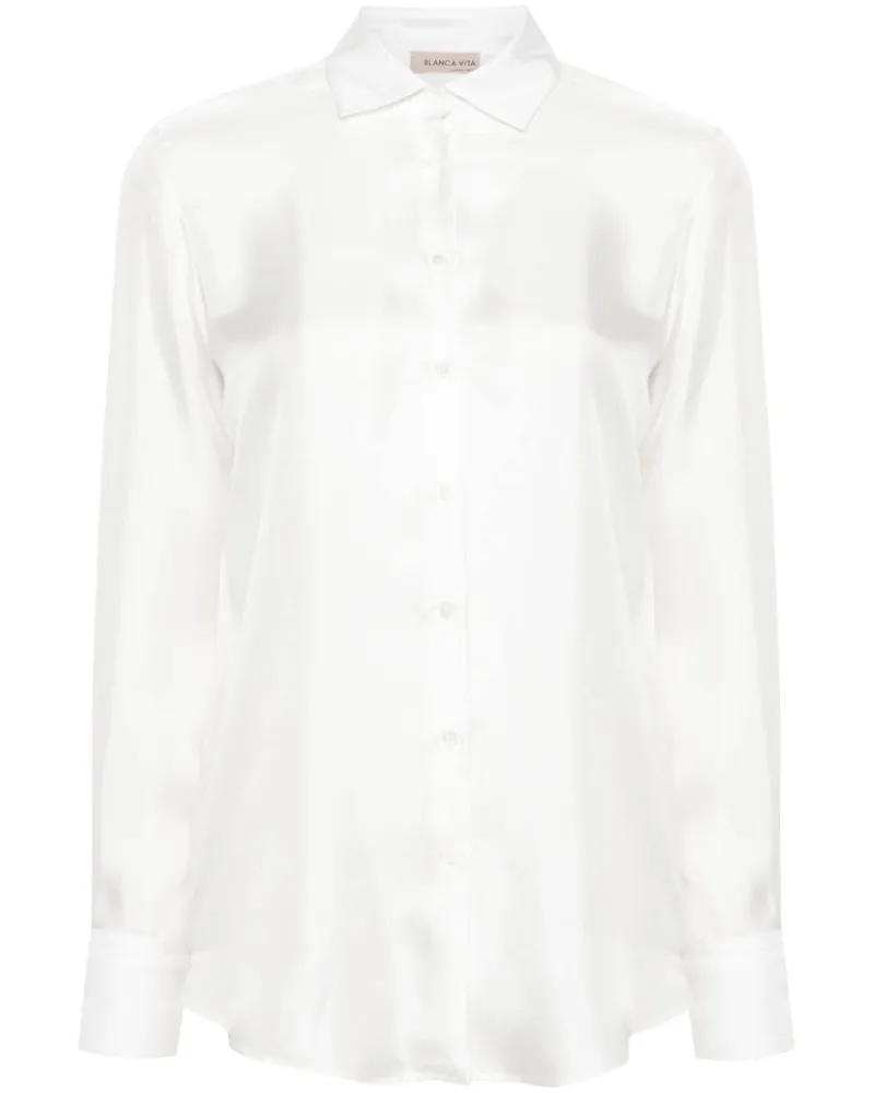 Blanca Catalpa Twill-Hemd - Weiß Weiß