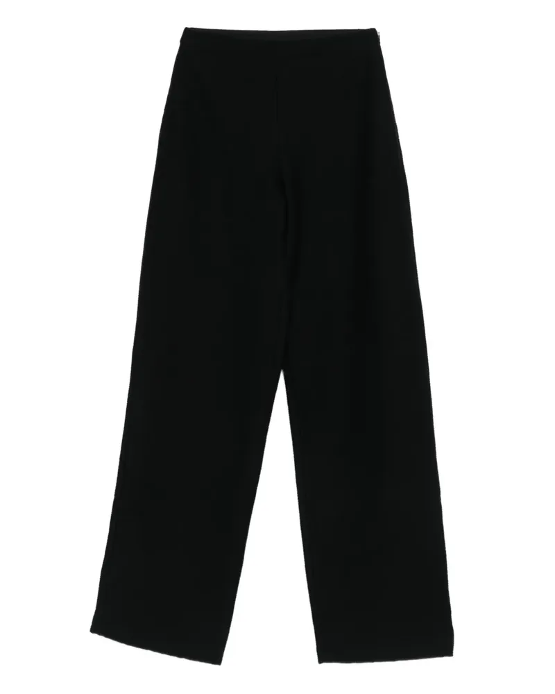 Emporio Armani Hose mit weitem Bein - Schwarz Schwarz