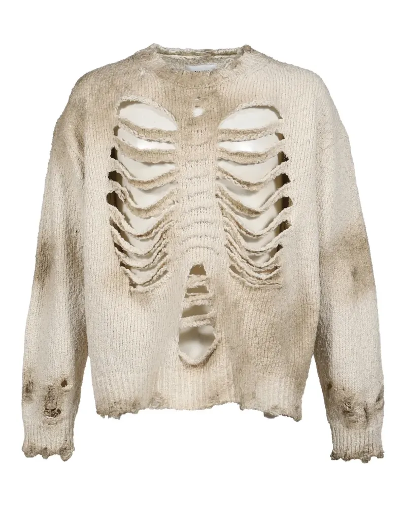 Doublet Pullover im Distressed-Look - Nude Nude