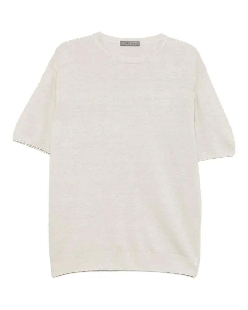 Corneliani T-Shirt mit rundem Ausschnitt - Nude Nude