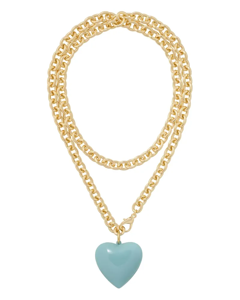 Roxanne Assoulin Big Puffy Heart Charm necklace - Gold Gold